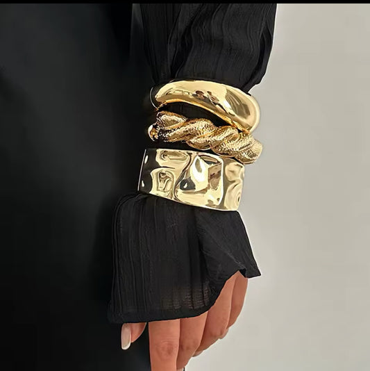 Pack 3 Bracelets Signature Sculptural