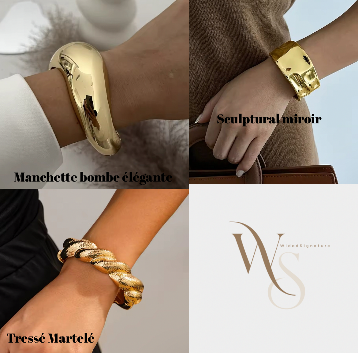 Manchettes Précieuses – Modèle au Choix